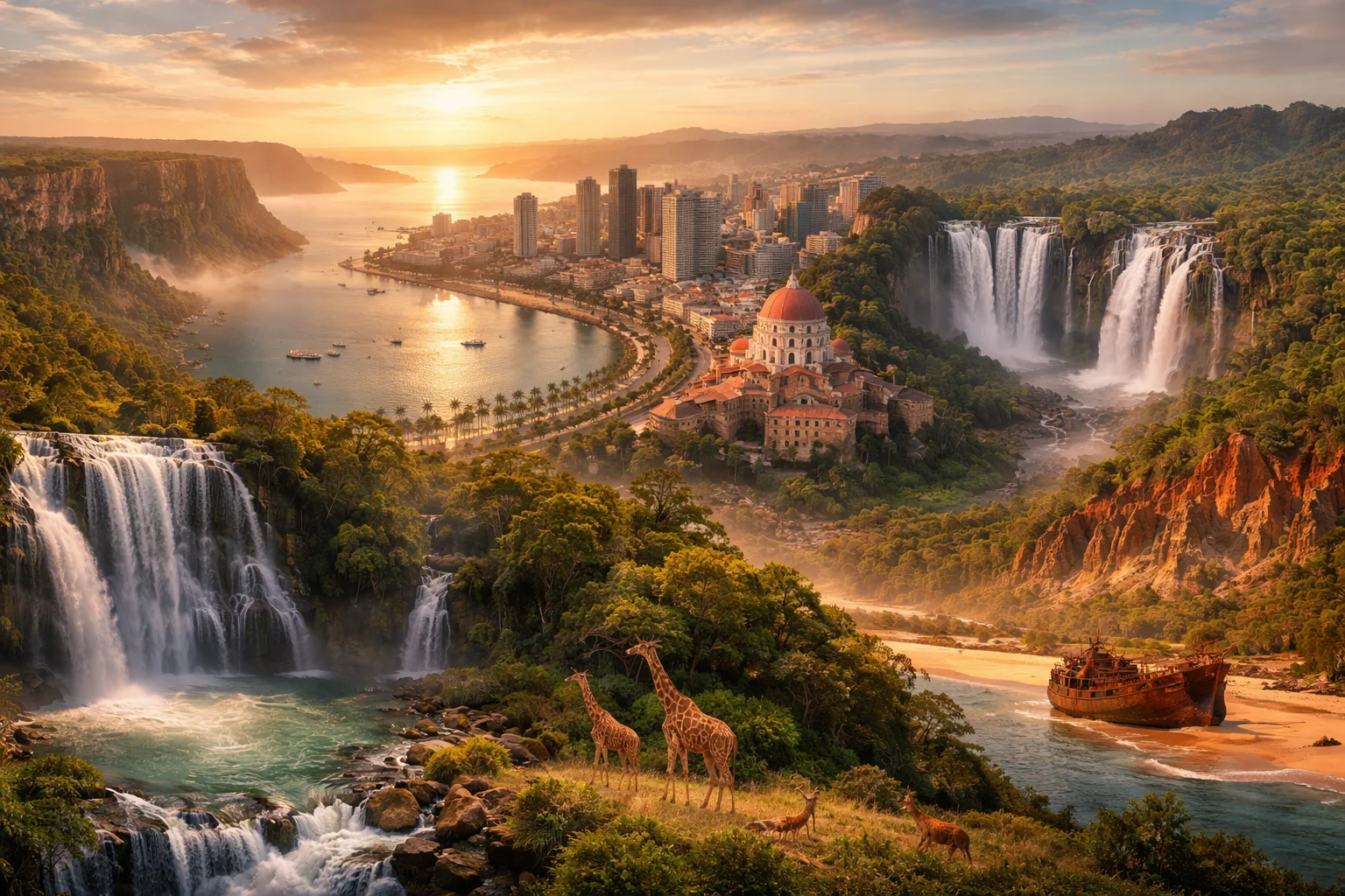 Angola – landmarks and geography