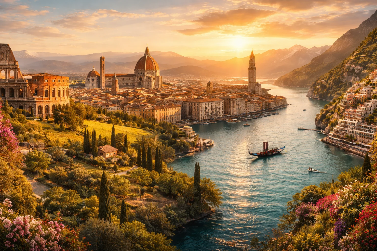 Italy – landmarks and geography