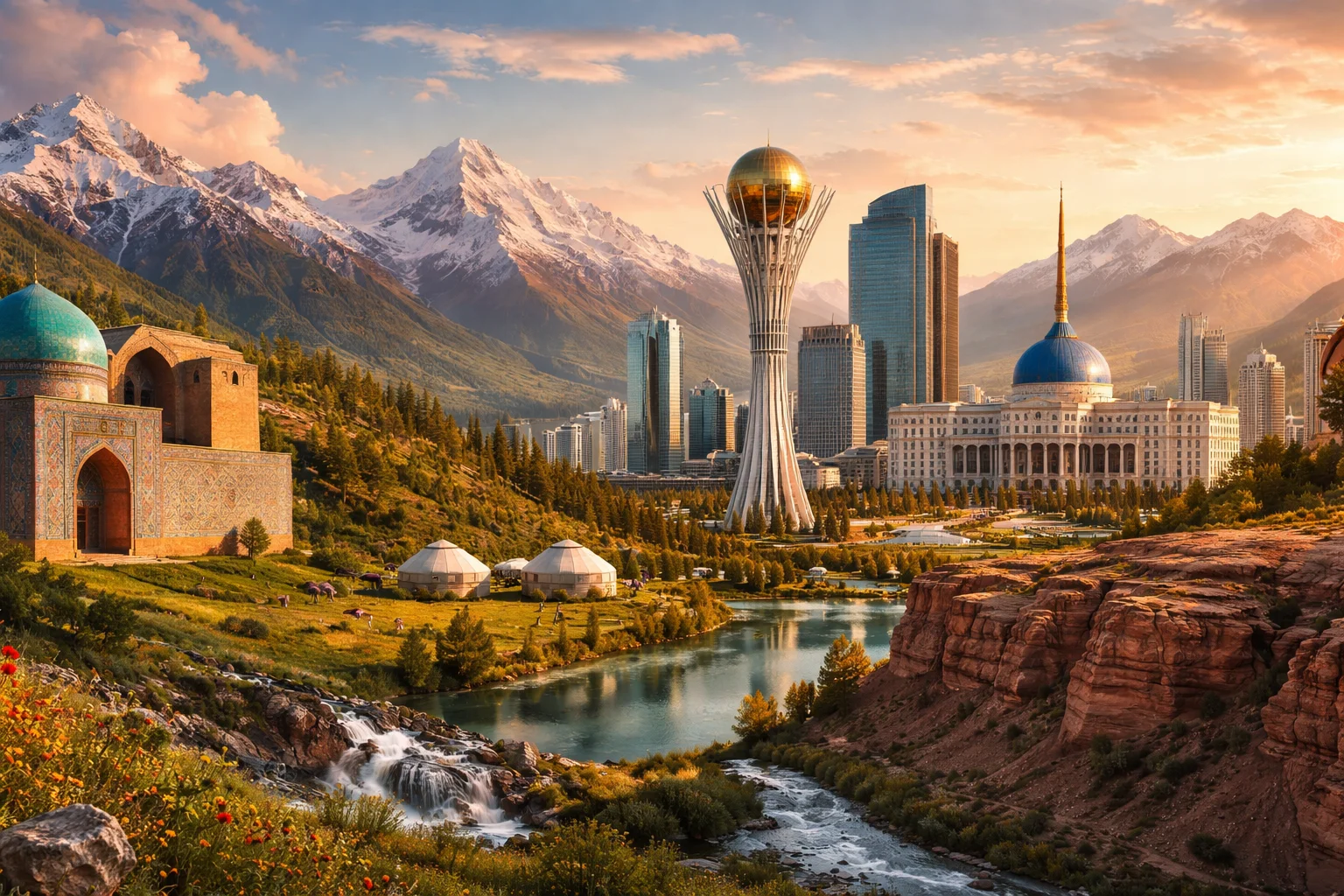 Kazakhstan – landmarks and geography