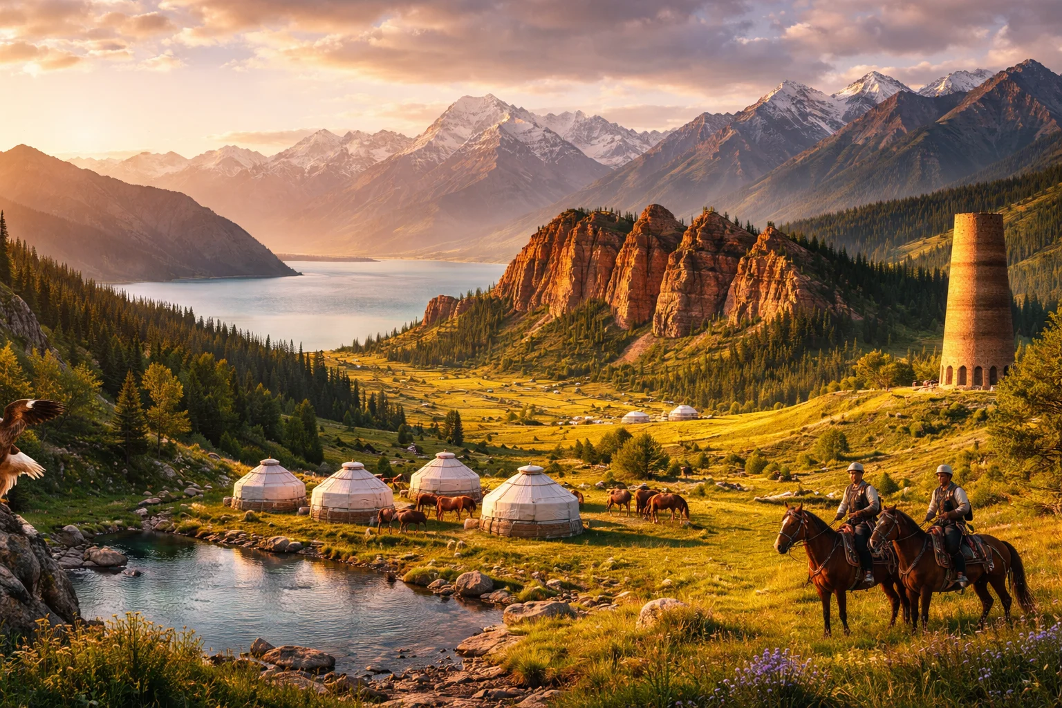 Kyrgyzstan – landmarks and geography