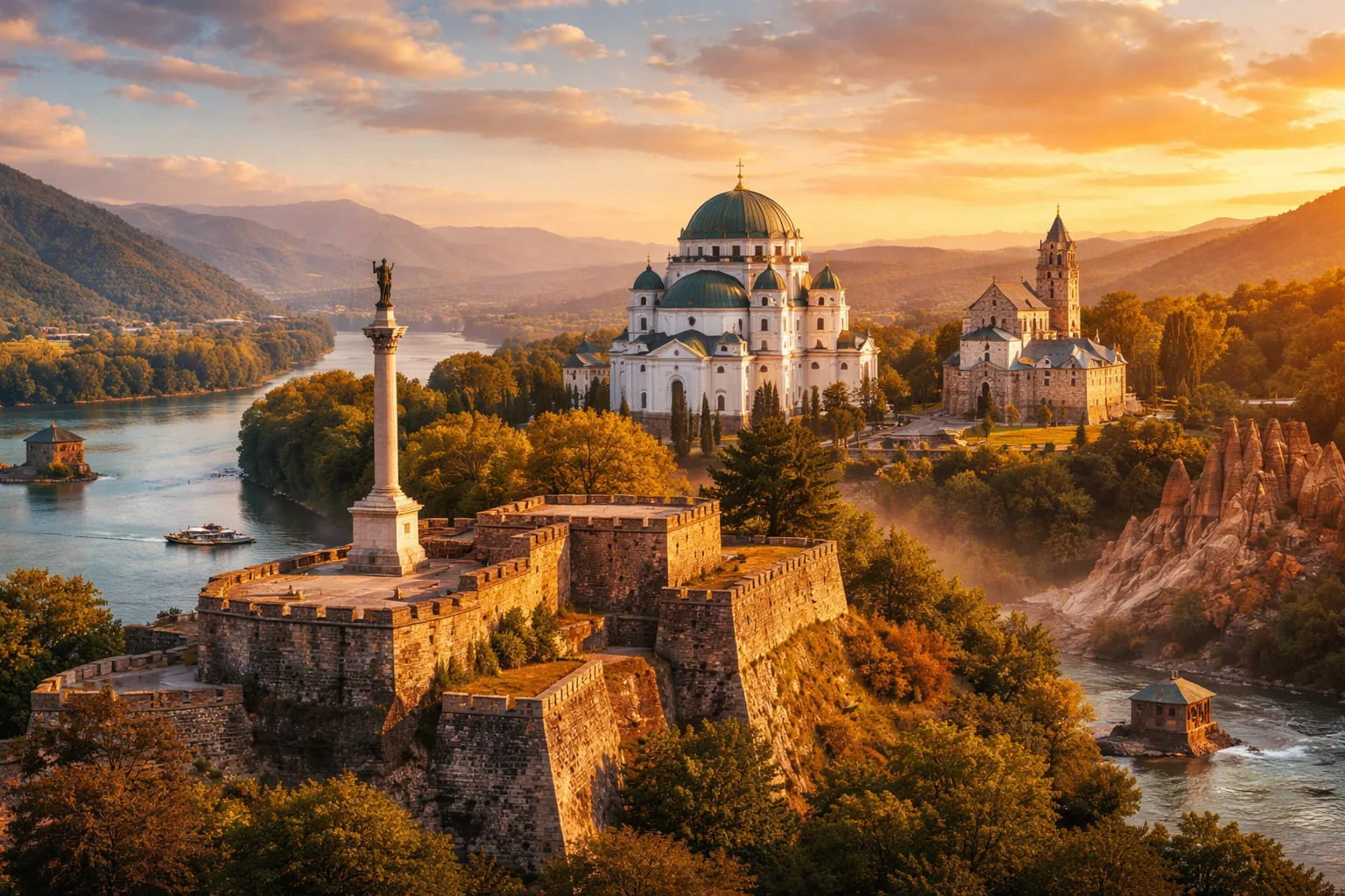 Serbia – landmarks and geography