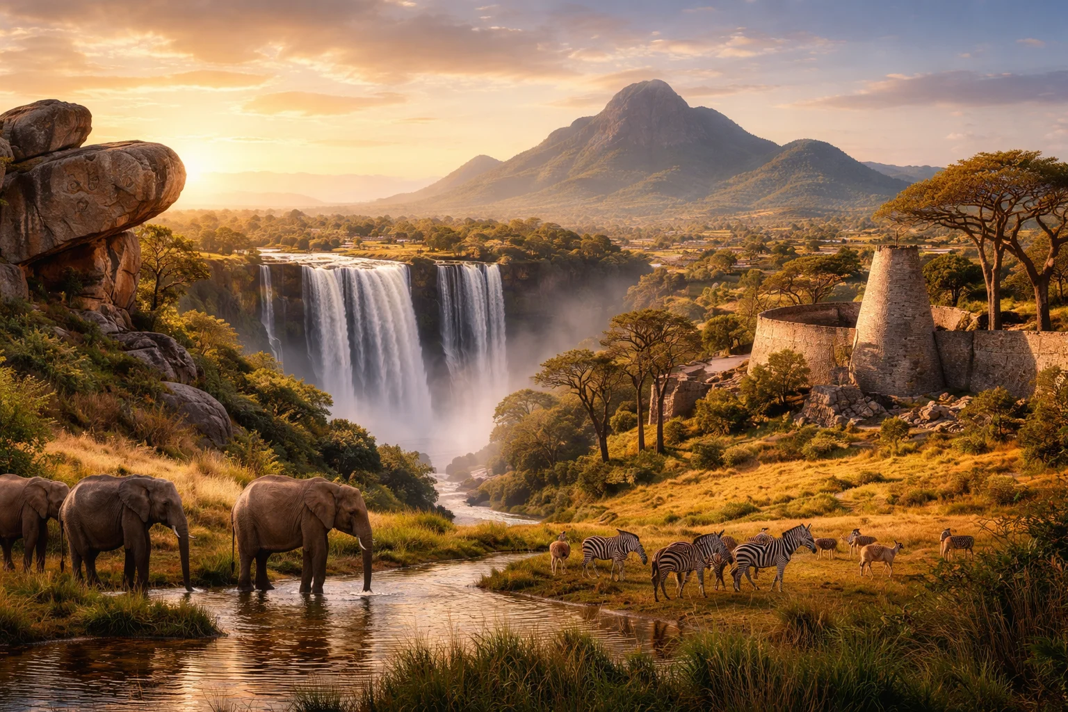 Zimbabwe – landmarks and geography